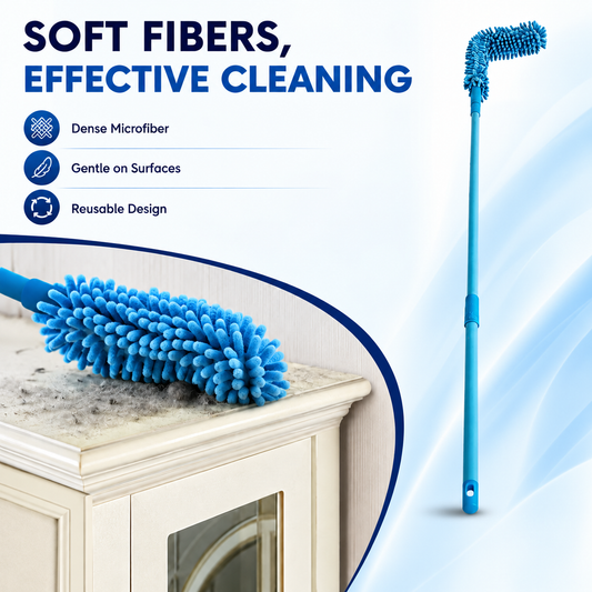 Extendable Micro Fiber Flexible Fan & Ceiling Duster with Long Handle
