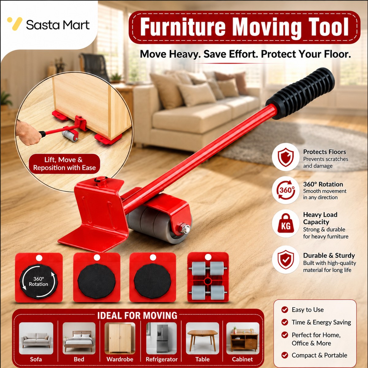 (Free Delivery) Furniture Lifter Mover Set