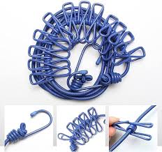 |Free Delivery| Multi Functional Portable Drying Rope with 12 Clips