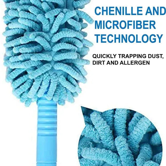 Extendable Micro Fiber Flexible Fan & Ceiling Duster with Long Handle