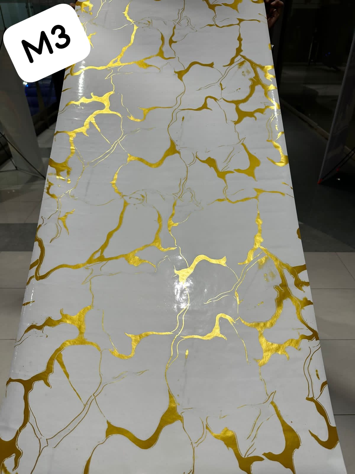 Waterproof Marble Sheets, Self Adhesive PVC Sheet Rolls Size: (6.5ft Lenghth X 2ft  Width)