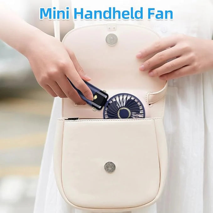 (Free Delivery) Rechargeable Mini Handheld Portable Fan❄️