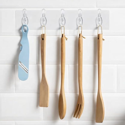 Transparent Wall Hook Strip ( Pack Of 5/Pack Of 12) (FREE SHIPPING)