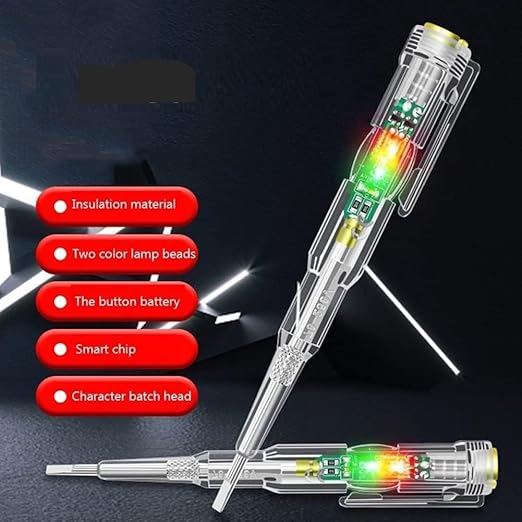Transparent Electrical Tester Pen, Non-Contact AC Voltage Tester.