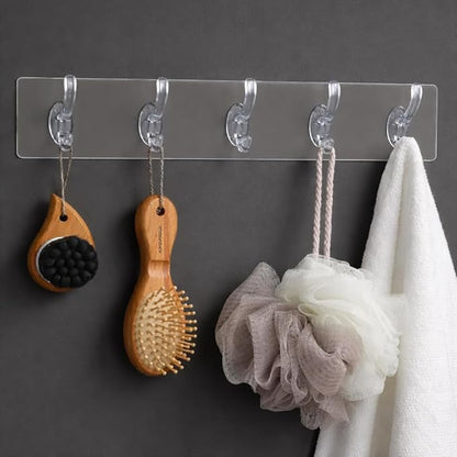 Transparent Wall Hook Strip ( Pack Of 5/Pack Of 12) (FREE SHIPPING)