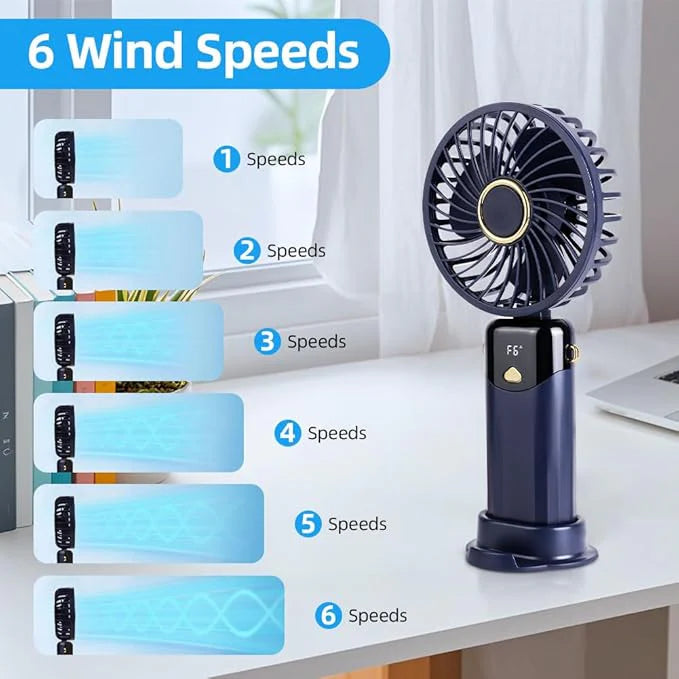 (Free Delivery) Rechargeable Mini Handheld Portable Fan❄️