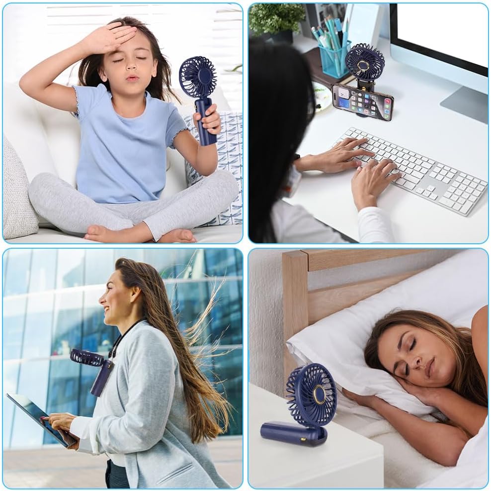 (Free Delivery) Rechargeable Mini Handheld Portable Fan❄️