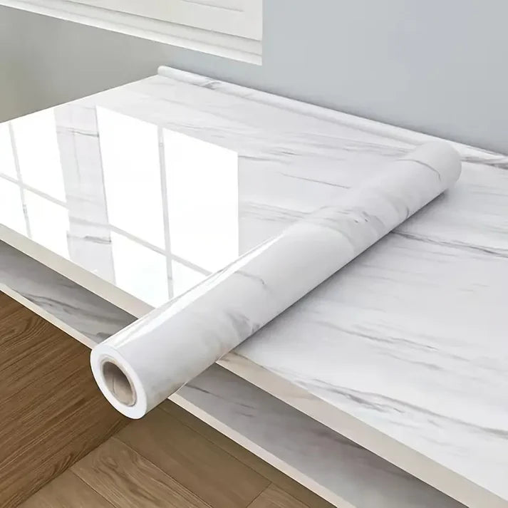 Waterproof Marble Sheets, Self Adhesive PVC Sheet Rolls Size: (6.5ft Lenghth X 2ft  Width)