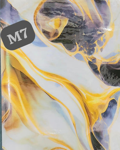 Waterproof Marble Sheets, Self Adhesive PVC Sheet Rolls Size: (6.5ft Lenghth X 2ft  Width)