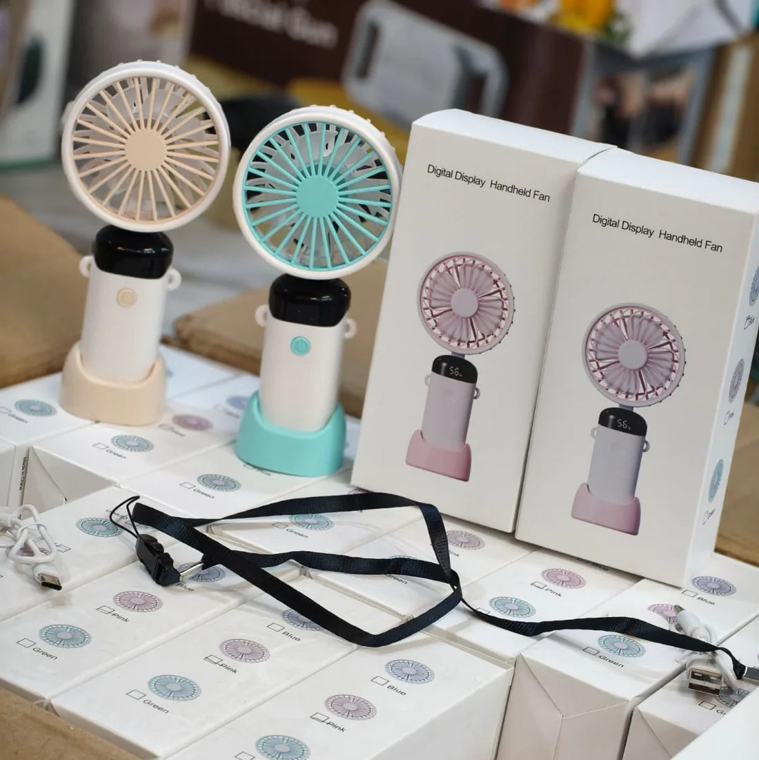 (Free Delivery) Rechargeable Mini Handheld Portable Fan❄️