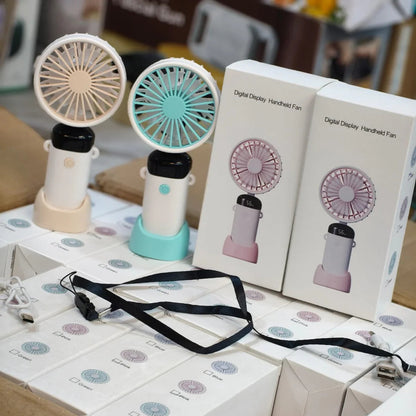 (Free Delivery) Rechargeable Mini Handheld Portable Fan❄️