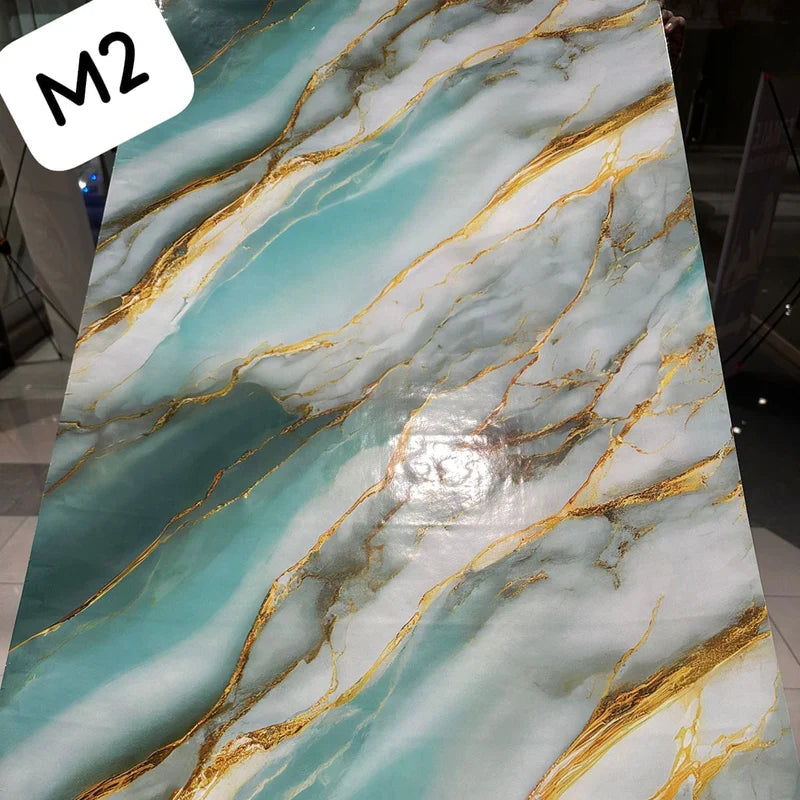 Waterproof Marble Sheets Roll:(L)6.5ft X (W)2ft