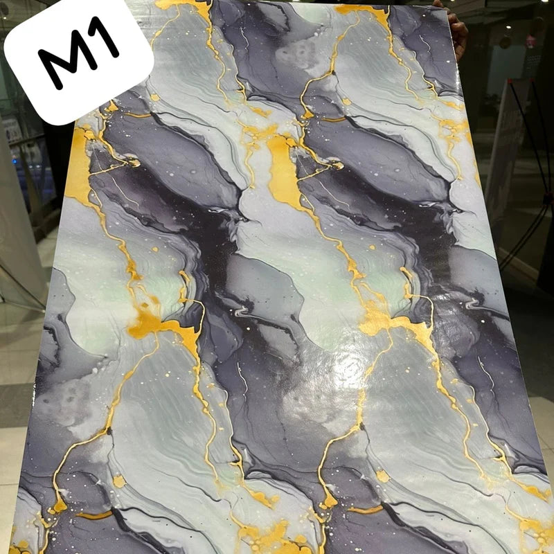 Waterproof Marble Sheets Roll:(L)6.5ft X (W)2ft