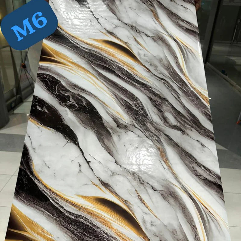 Waterproof Marble Sheets Roll:(L)6.5ft X (W)2ft